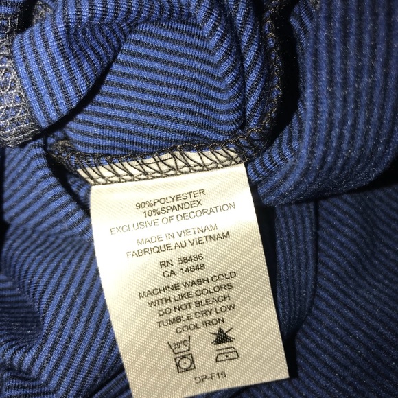 Men’s Small Sierra Ridge Stripe Crew Shield Blue - Picture 4 of 6